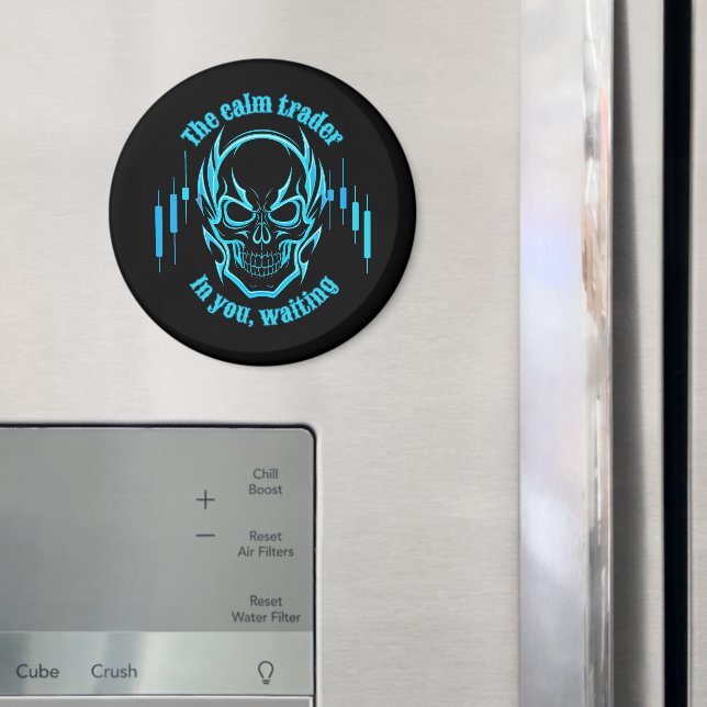 Imã Trade Motivation | Skull | Calm Trader (In Situ (Fridge))