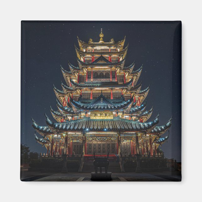 Imã Tradicional Japonês Iluminação do Céu Noturno (Frente)