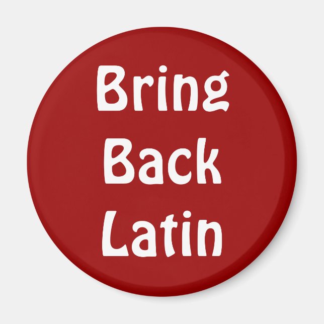 Imã Traga de volta o íman latino (Frente)