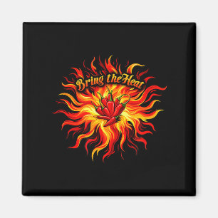 Imã Traga o calor pimenta chili flame comida quente pi