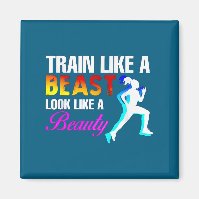 Imã Train Like A Look Like A Beauty Fitness  (Frente)