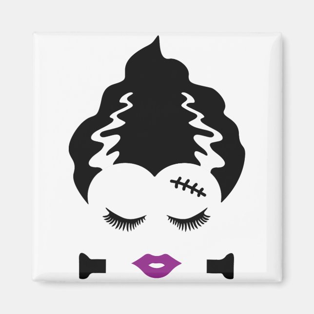 Imã Traje de Halloween da Noiva do Monstro de Frankens (Frente)