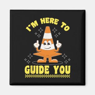 Imã Traje de Halloween de Cone Estou aqui para guiar Y