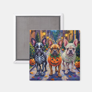 Imã Traje de Halloween para French Bulldog em Trick-or