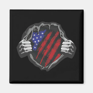 Imã Traje de Super-Herói EUA Bandeira