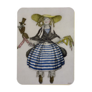 Ímã Traje para a menina do fantoche, do boutique Fant