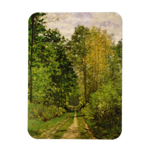 Ímã Trajeto arborizado de Claude Monet  