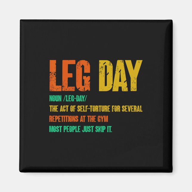 Imã Trajetória de Gym de Definição de Dia Perna (Frente)