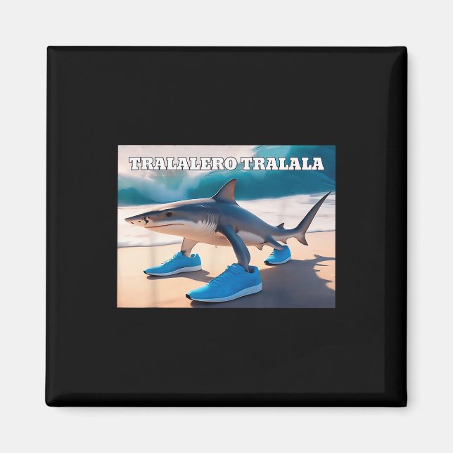 Imã Tralalalero Tralala Funny Shark Meme (Frente)