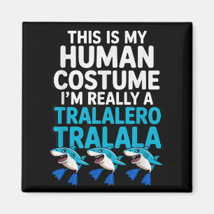 Imã Tralalalero Tralala Humana Figurino Engraçado Hall