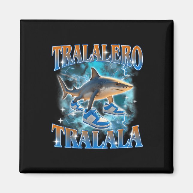 Imã Tralalalero Tralala Shark Meme Bootle (Frente)