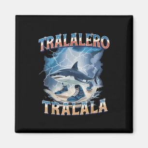 Imã Tralalero Tralala Tubarão Engraçado Rotação Cerebr
