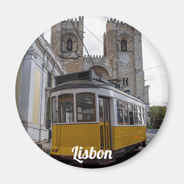 Imã Trama amarela na Catedral de Lisboa em Portugal (Frente)