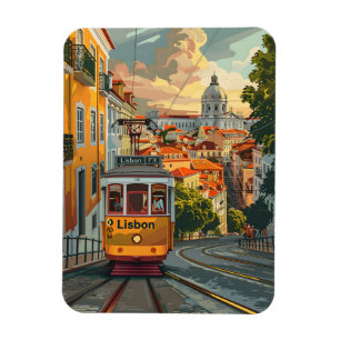 Ímã Tramlines de Lisboa: Navegando no Skyline da Cidad