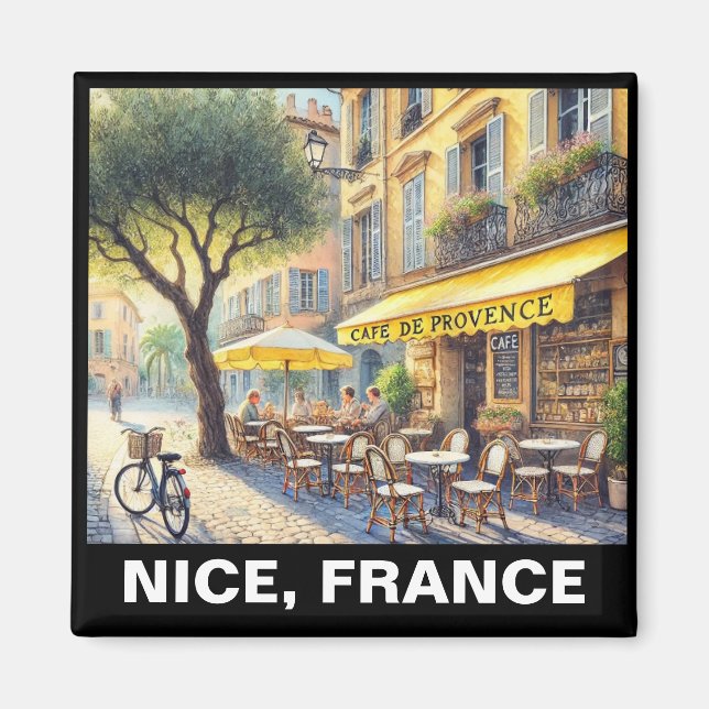 Imã Tranquil Café em Nice France Mug (Frente)