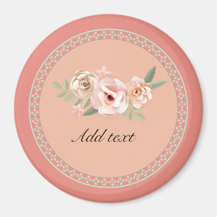 Imã Tranquilidade, belo modelo de design floral,