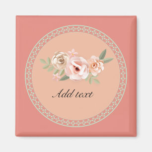 Imã Tranquilidade, belo modelo de design floral,