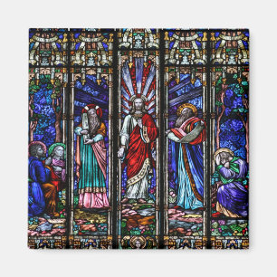 Imã Transfiguração da arte do vitral do Jesus Cristo