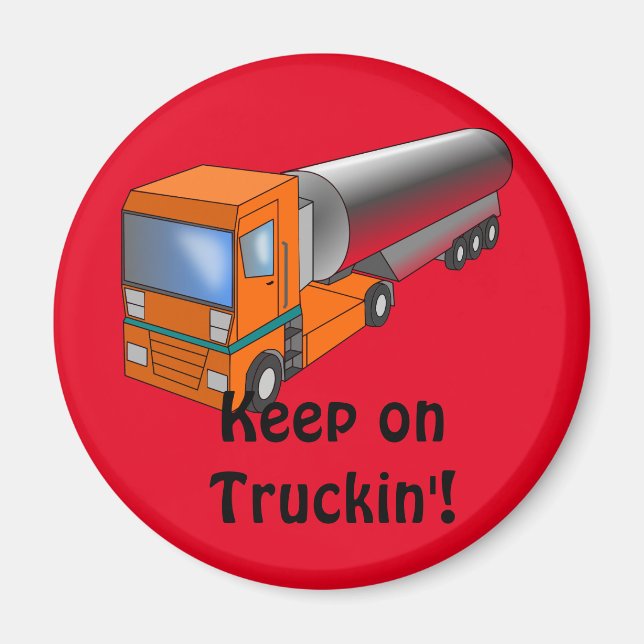 Imã Transportador de Caminhões de Gás para Crianças (Frente)