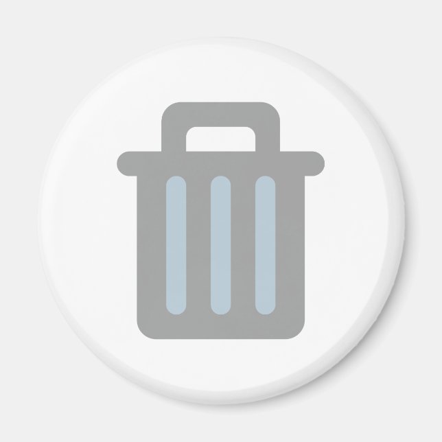 Imã Trash lata de lixo é (Frente)