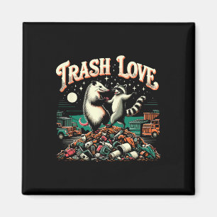 Imã Trash Love Raccoon Possum