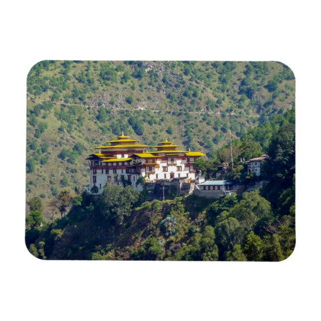 Ímã Trashigang Dzong - Butão Oriental (Horizontal)