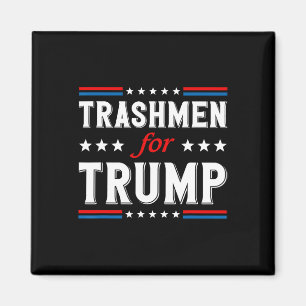 Imã Trashmen Para Trump 2024 Engraçado Garbageman Na E