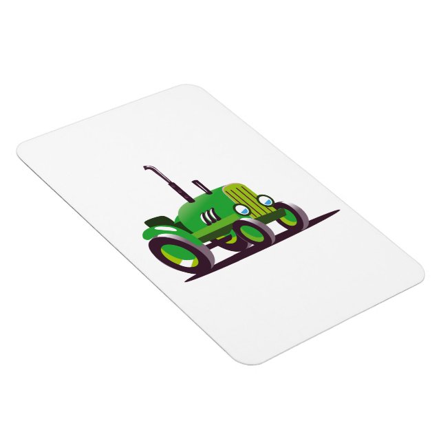 Ímã Trator verde fofo (Lado Direito)