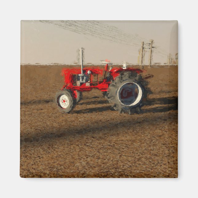 Imã Trator y tierras de labranza (Frente)