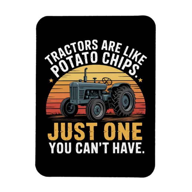 Ímã Tratores São Como Batatas Fritas (Vertical)