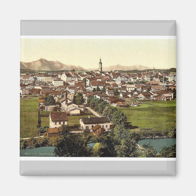 Imã Traunstein, visão geral, Upper Bavaria, Alemanha (Frente)