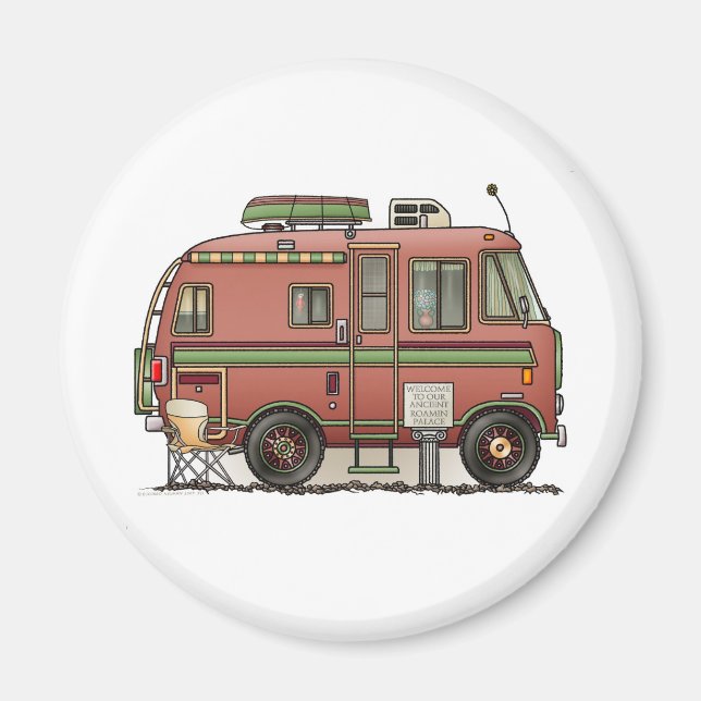 Imã Travco Motor Home Camper RV (Frente)