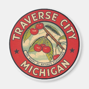 Imã Traverse City, Michigan Magnet