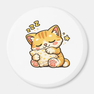 Imã Travesseiro de Gato Sonolento Fofo