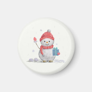 Imã travesseiro decorativo de neve