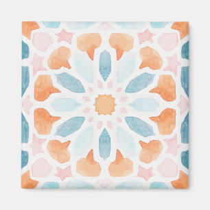 Imã travesseiro no estilo marroquino, no estilo azul e