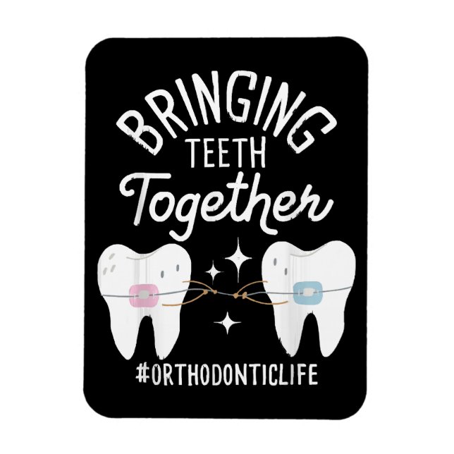 Ímã Trazendo Dentes Juntos - Ortodontista  (Vertical)