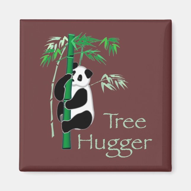 Imã Tree Hugger Panda (Frente)