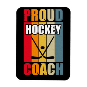 Ímã Treinador Colorido de Hockey