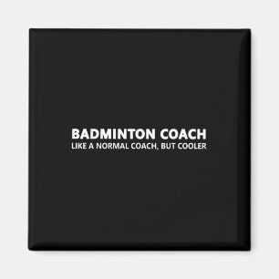 Imã Treinador de Badminton Engraçado Definição Treinad