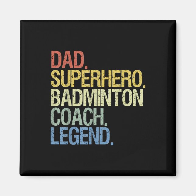 Imã Treinador de Badminton Pai  (Frente)