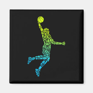 Imã Treinador de basquete Dunking Kids Men Basball
