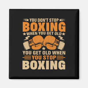 Imã Treinador de Boxe Juvenil Boxeador Engraçado Boxe