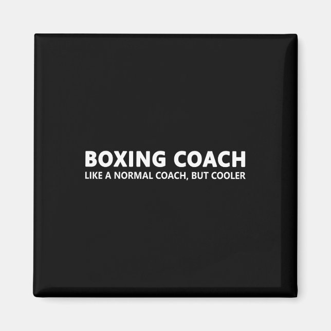 Imã Treinador de Boxing Definition Encaixe Engraçado (Frente)