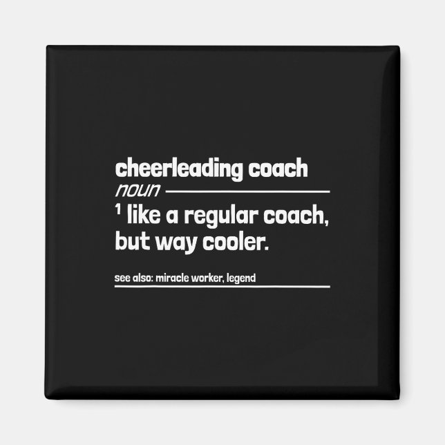 Imã Treinador de Cheerleading Como o Regular Mas Muito (Frente)