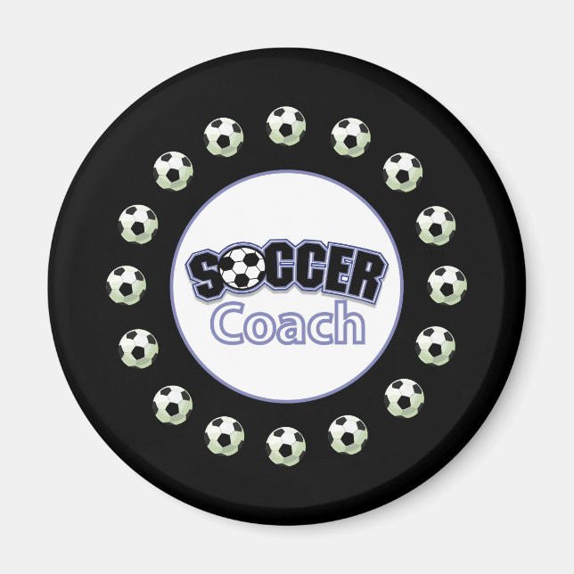 Imã Treinador De Futebol Obrigado, Bolas (Frente)