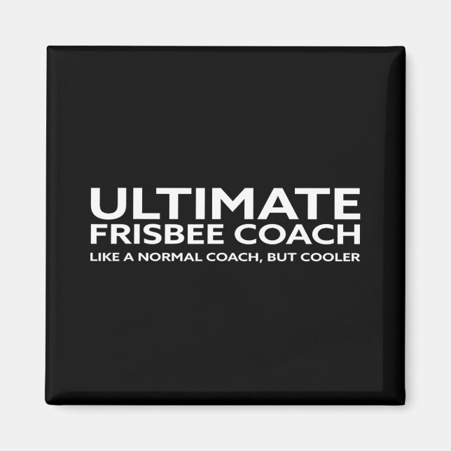 Imã Treinador de Jogador de Frisbee Ultimate Disco Gol (Frente)