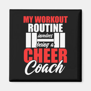 Imã Treinador de Torcida Treino Cheerleading Equipe de