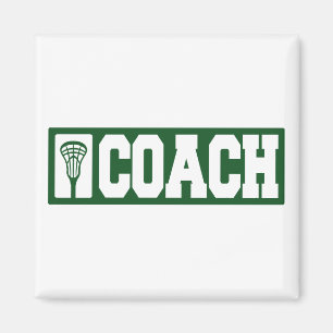 Imã Treinador do Lacrosse - verde