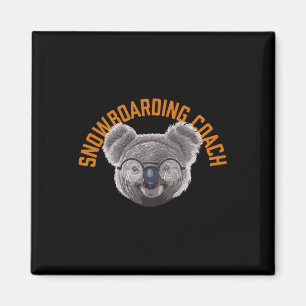Imã Treinador Koalified Snowboard Snowboarder Funny Wi